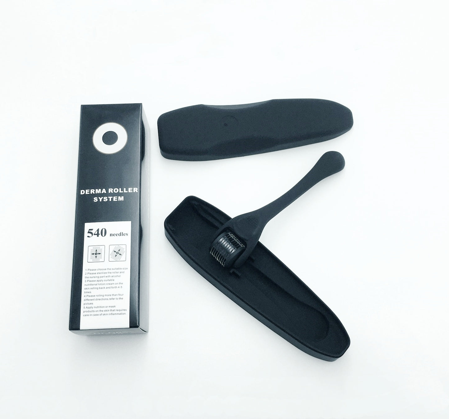 Derma Roller for Skin,Beard & Hair 0.2mm\0.25mm\0.3mm needle- Micro Face Roll Tool 540 Needles for Facial,Body & Hair Growth
