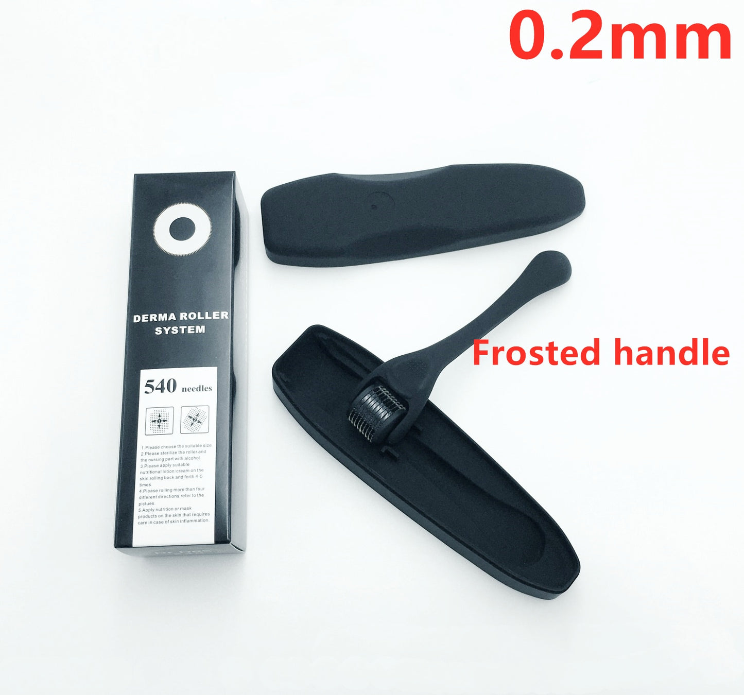 Derma Roller for Skin,Beard & Hair 0.2mm\0.25mm\0.3mm needle- Micro Face Roll Tool 540 Needles for Facial,Body & Hair Growth