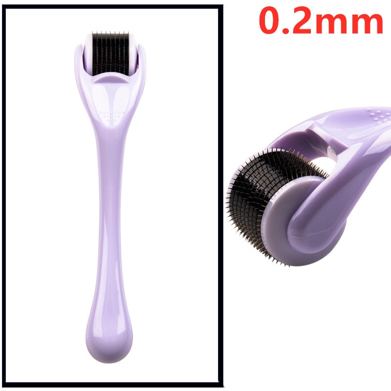 Derma Roller for Skin,Beard & Hair 0.2mm\0.25mm\0.3mm needle- Micro Face Roll Tool 540 Needles for Facial,Body & Hair Growth