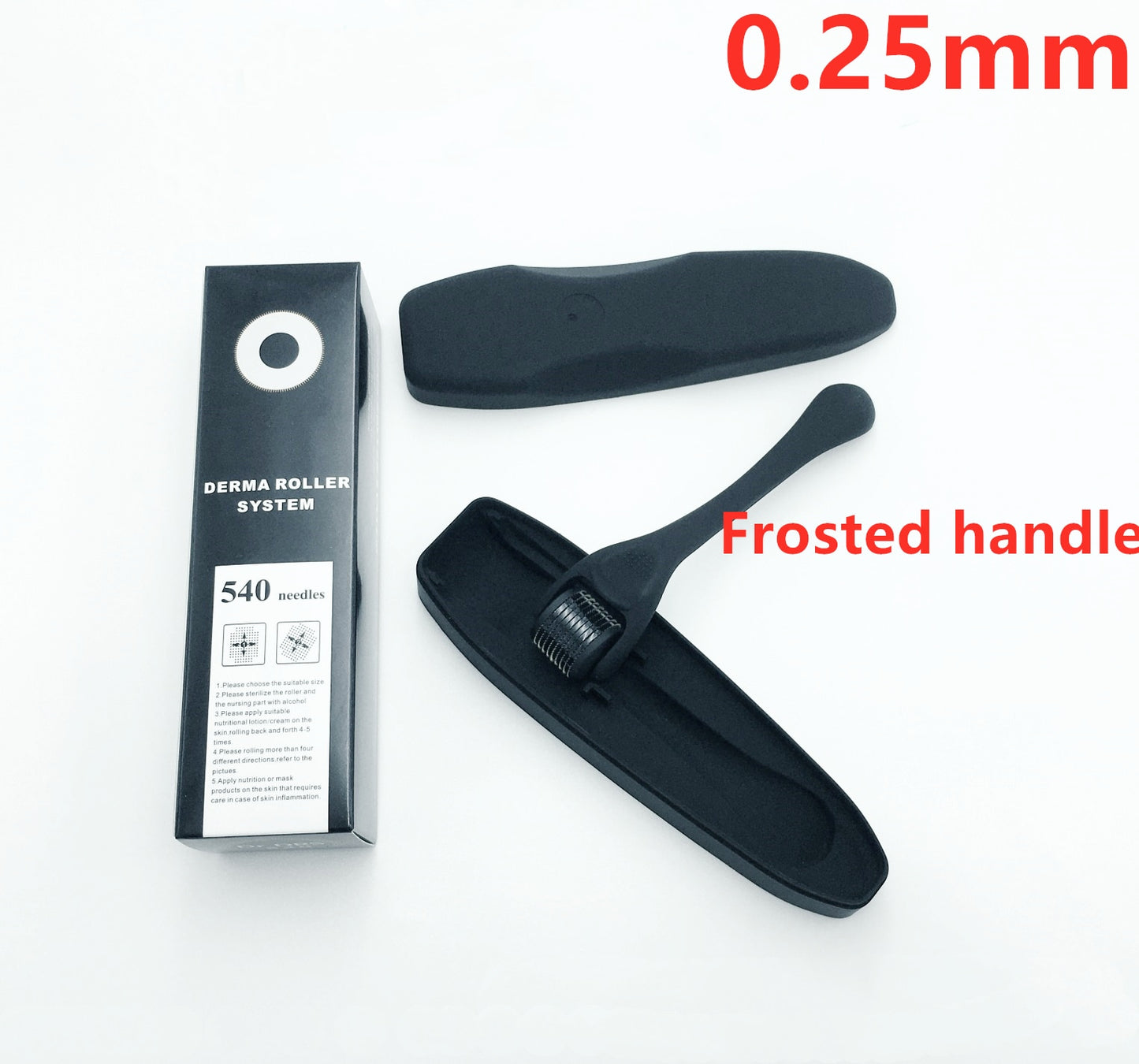 Derma Roller for Skin,Beard & Hair 0.2mm\0.25mm\0.3mm needle- Micro Face Roll Tool 540 Needles for Facial,Body & Hair Growth
