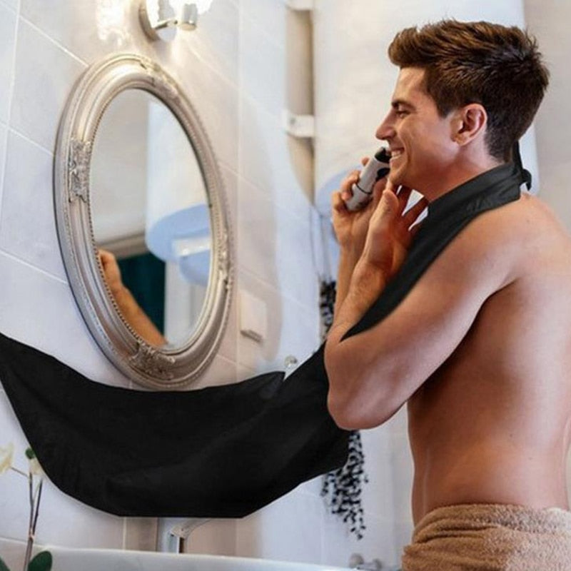Man Bathroom Apron Male Beard Hair Shaving Apron Beard Care Shaving Waterproof Apron Bathroom Organizer Gift for Man Aprons