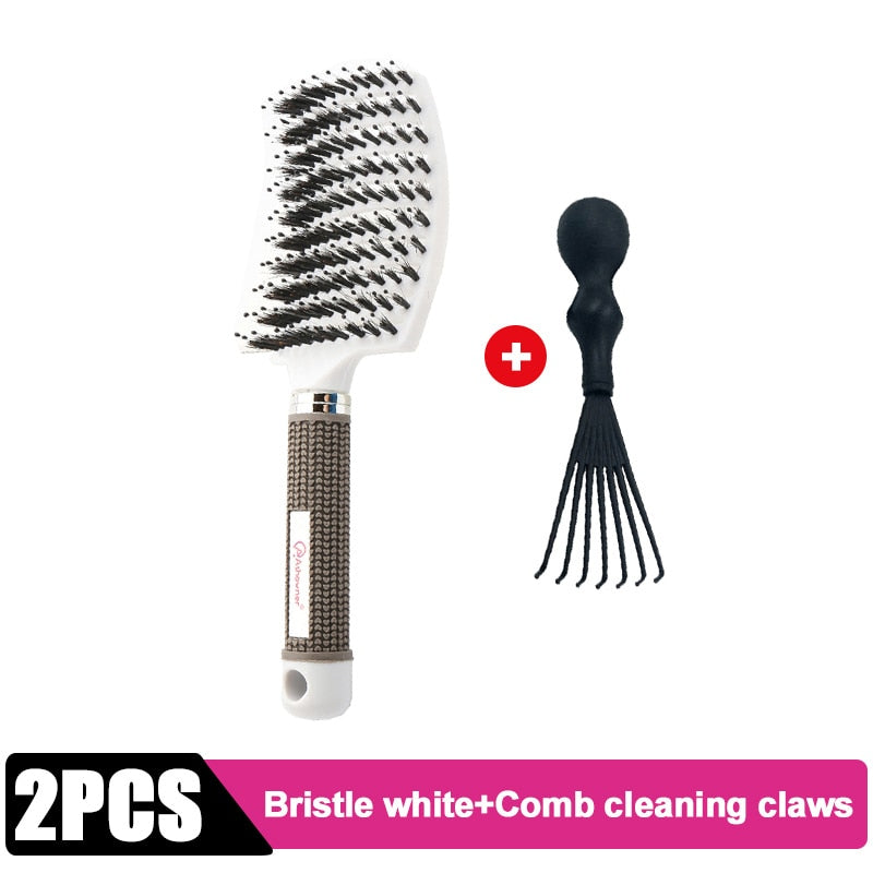 Detangle Hairbrush Women Hair Brush Massage Comb Brush for Hair Hairdressing Tools Curly Wet Combing Brushes Barber Hair Comb