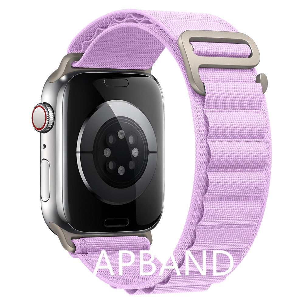 Alpine loop strap For apple watch band 49mm 45mm 41mm 44mm 40mm Nylon watchband bracelet belt iwatch series 3 5 SE 6 7 8 Ultra