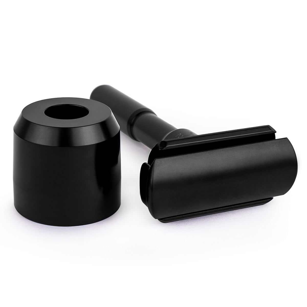 QShave Luxurious Black Adjustable Safety Razor kit  Men's Shaving kit Holder + Razor + Blade Disposal Case +15 Blades set