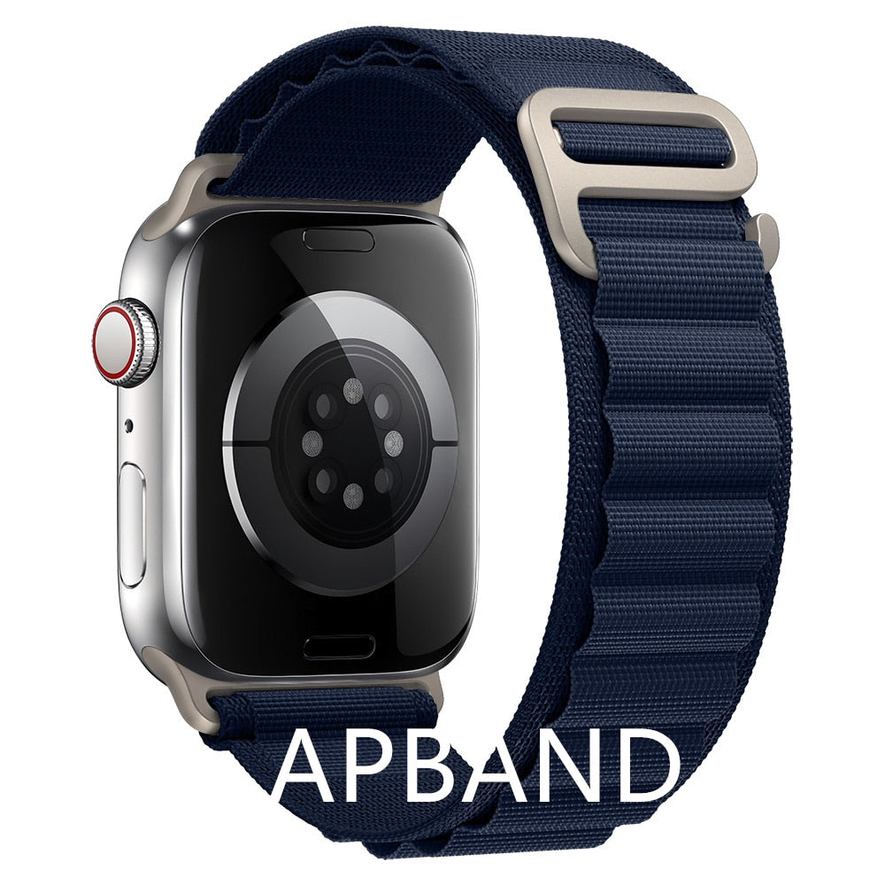 Alpine loop strap For apple watch band 49mm 45mm 41mm 44mm 40mm Nylon watchband bracelet belt iwatch series 3 5 SE 6 7 8 Ultra