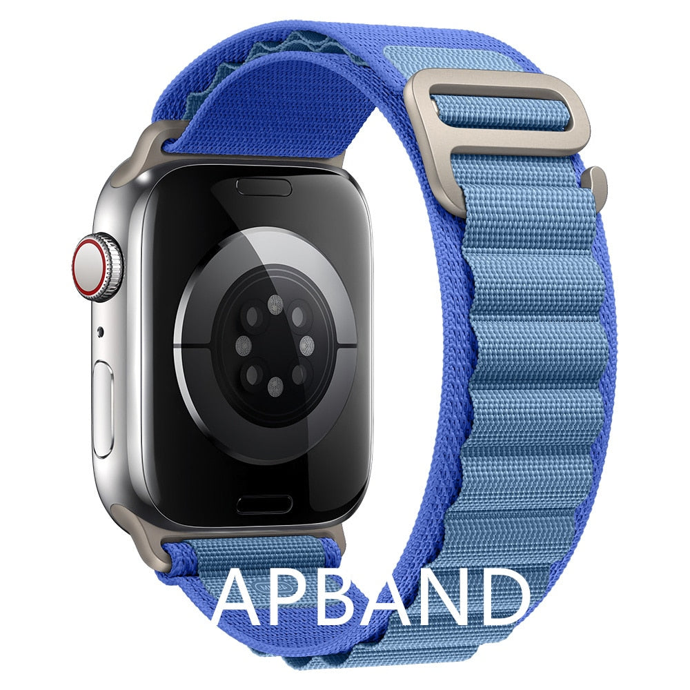 Alpine loop strap For apple watch band 49mm 45mm 41mm 44mm 40mm Nylon watchband bracelet belt iwatch series 3 5 SE 6 7 8 Ultra