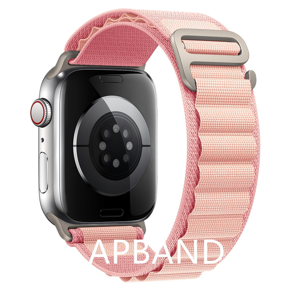 Alpine loop strap For apple watch band 49mm 45mm 41mm 44mm 40mm Nylon watchband bracelet belt iwatch series 3 5 SE 6 7 8 Ultra