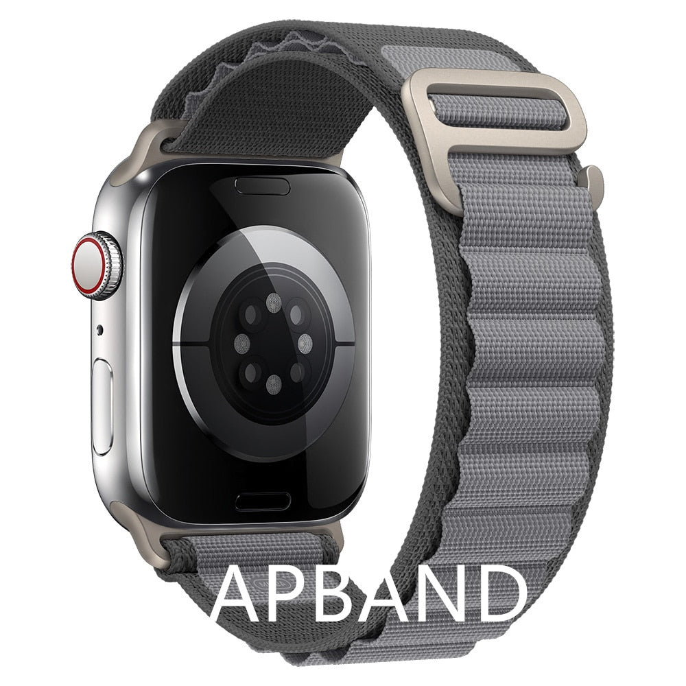 Alpine loop strap For apple watch band 49mm 45mm 41mm 44mm 40mm Nylon watchband bracelet belt iwatch series 3 5 SE 6 7 8 Ultra