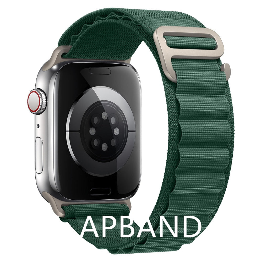 Alpine loop strap For apple watch band 49mm 45mm 41mm 44mm 40mm Nylon watchband bracelet belt iwatch series 3 5 SE 6 7 8 Ultra