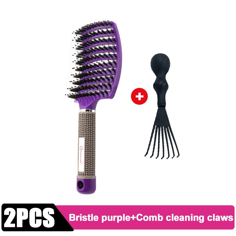 Detangle Hairbrush Women Hair Brush Massage Comb Brush for Hair Hairdressing Tools Curly Wet Combing Brushes Barber Hair Comb