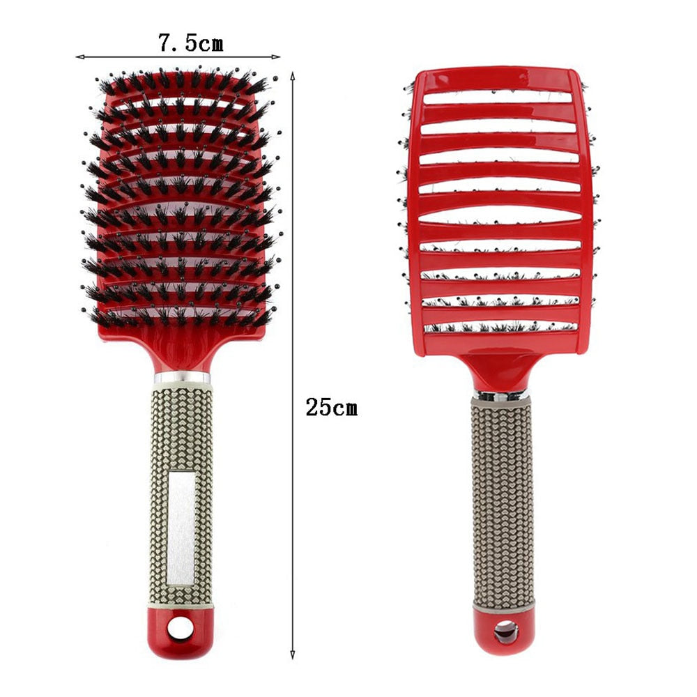Detangle Hairbrush Women Hair Brush Massage Comb Brush for Hair Hairdressing Tools Curly Wet Combing Brushes Barber Hair Comb