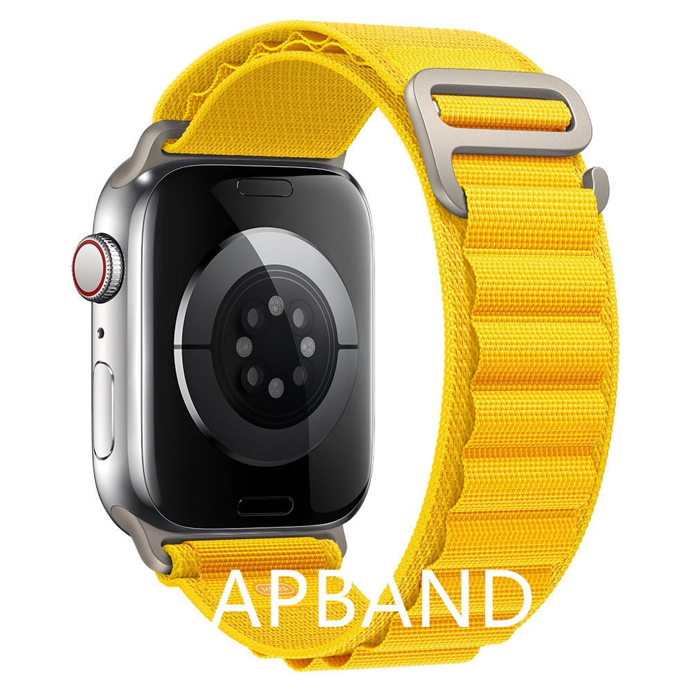 Alpine loop strap For apple watch band 49mm 45mm 41mm 44mm 40mm Nylon watchband bracelet belt iwatch series 3 5 SE 6 7 8 Ultra