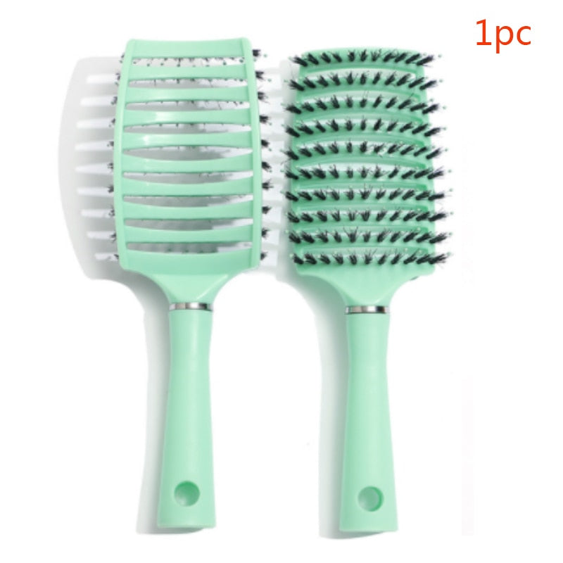 Detangle Hairbrush Women Hair Brush Massage Comb Brush for Hair Hairdressing Tools Curly Wet Combing Brushes Barber Hair Comb