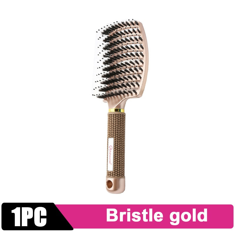 Detangle Hairbrush Women Hair Brush Massage Comb Brush for Hair Hairdressing Tools Curly Wet Combing Brushes Barber Hair Comb