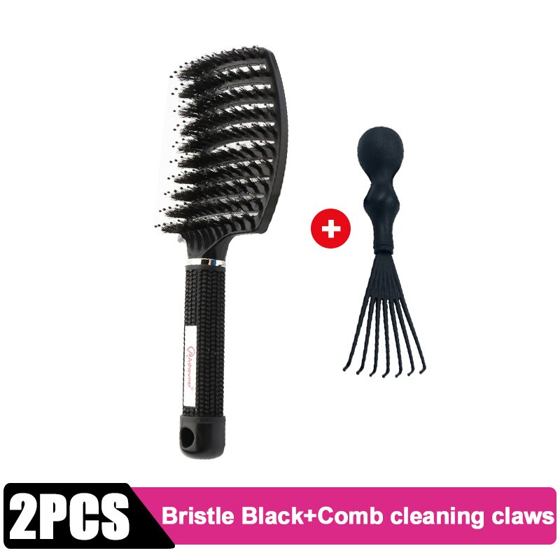 Detangle Hairbrush Women Hair Brush Massage Comb Brush for Hair Hairdressing Tools Curly Wet Combing Brushes Barber Hair Comb
